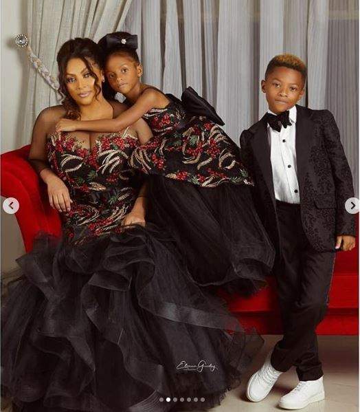 Peter Okoye's Beautiful Wife And Cute Kids Dazzle In New Photos