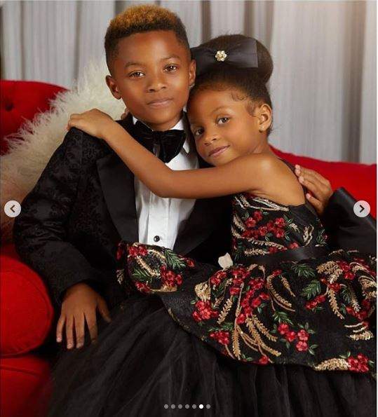 Peter Okoye's Beautiful Wife And Cute Kids Dazzle In New Photos