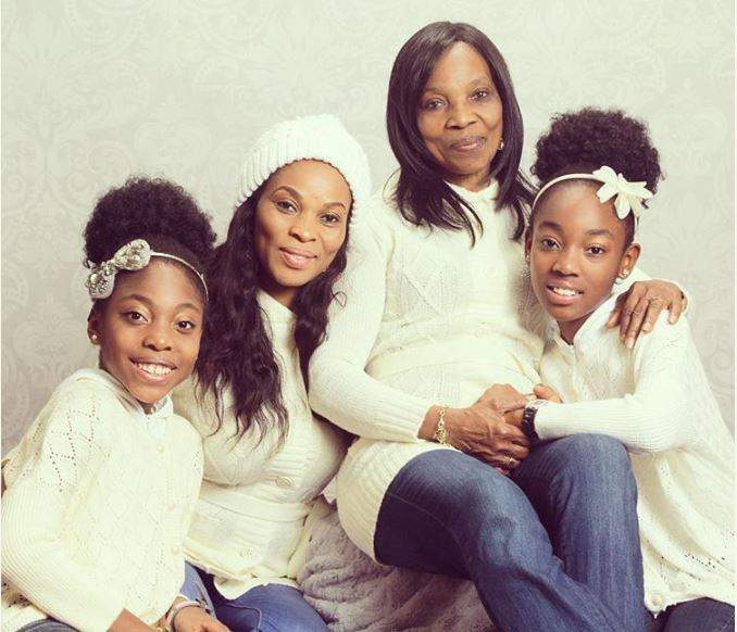 Georgina Onuoha With Her Mother And Two Daughters In Adorable Family Photo