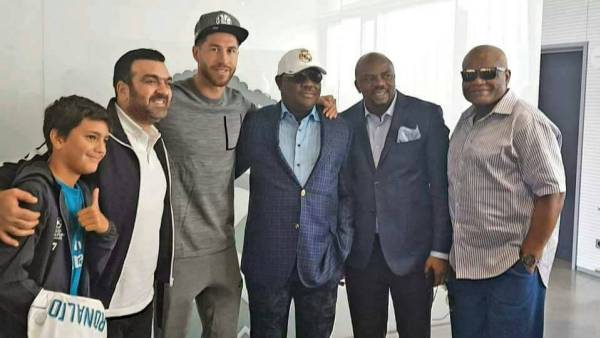 Photos: Wike meets Ronaldo, Sergio Ramos over Real Madrid Academy in Rivers