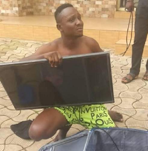 Man caught after stealing hotel's plasma TV with a trolley bag in Benue