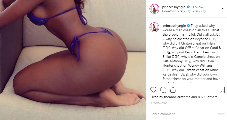 Princess Shyngle busted after stealing Instagram user's body and using it like it were hers