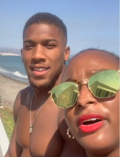 DJ Cuppy and Anthony Joshua vacation in Spain (video)