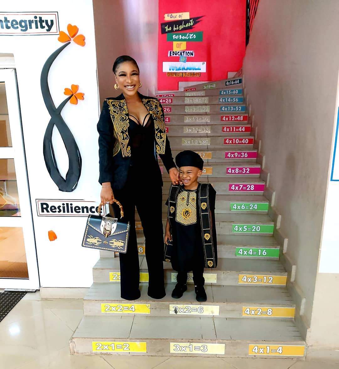 Tonto Dikeh asked to bring a Yoruba dish for her son's cultural day but what she came up with a rather funny dish of her own (Photo)
