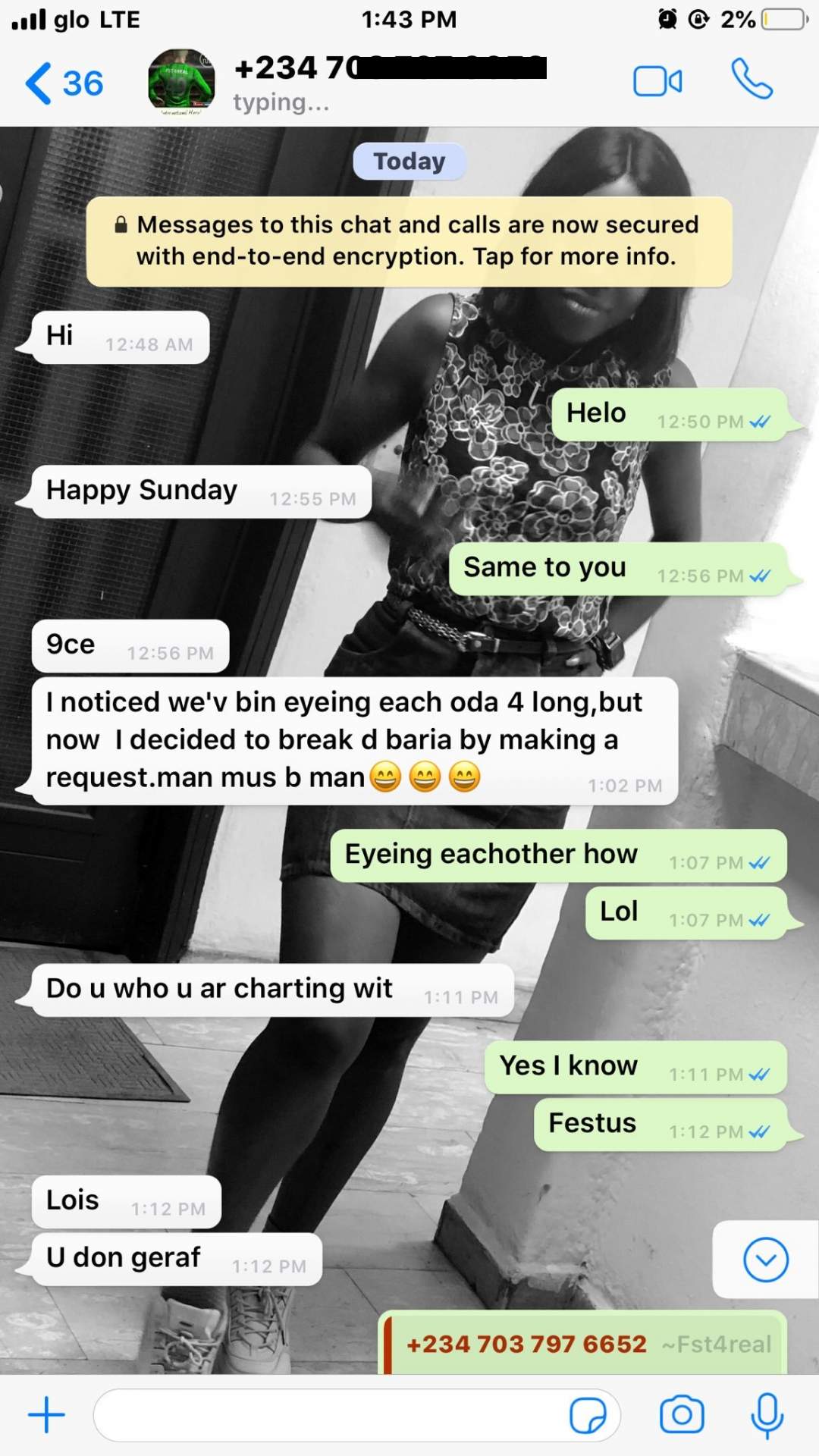 Nigerian Lady shares conversation with a guy who is crushing on her, but can't express himself properly