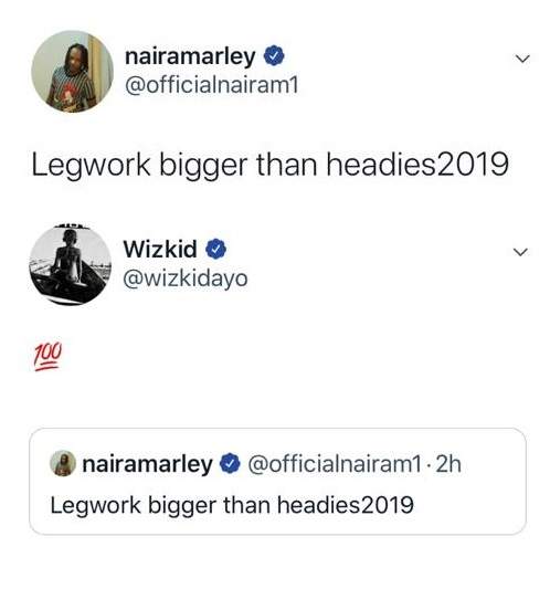 After Zlatan lost Next Rated to Rema... Naira Marley says Zlatan's song 'Legwork' is Bigger than Headies.