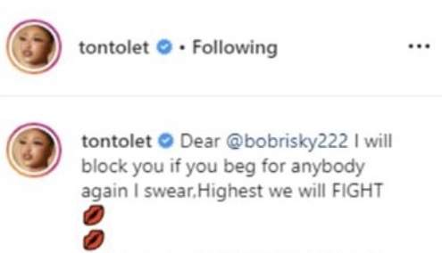 Trouble in Paradise ? Tonto Dikeh threatens to block bestie, Bobrisky, on IG
