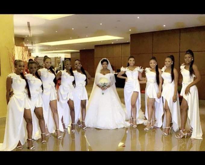 #BamTeddyDubai2019 : First photos from's Bam Bam & Teddy A's white wedding