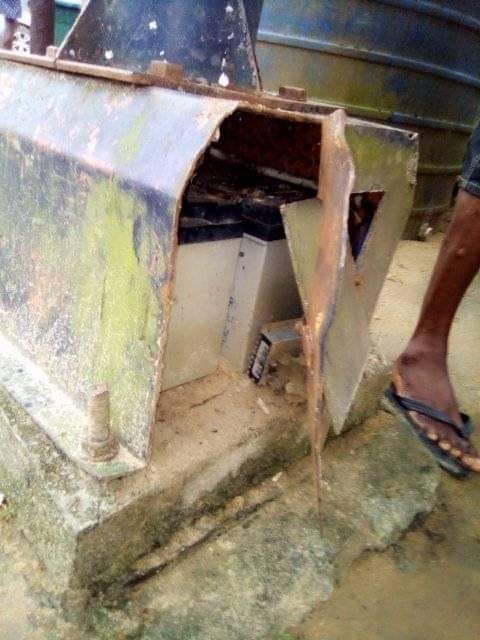 Young man gets stripped and brutally whipped for stealing solar light battery in Bayelsa community (Photos)