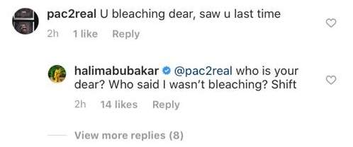 Actress, Halima Abubakar confirms she's bleaching.