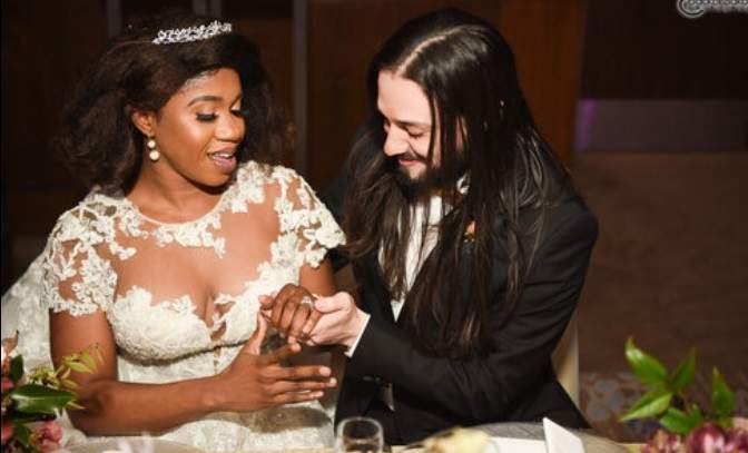 Beautiful Wedding Pictures Of a White Man And His Nigerian Bride