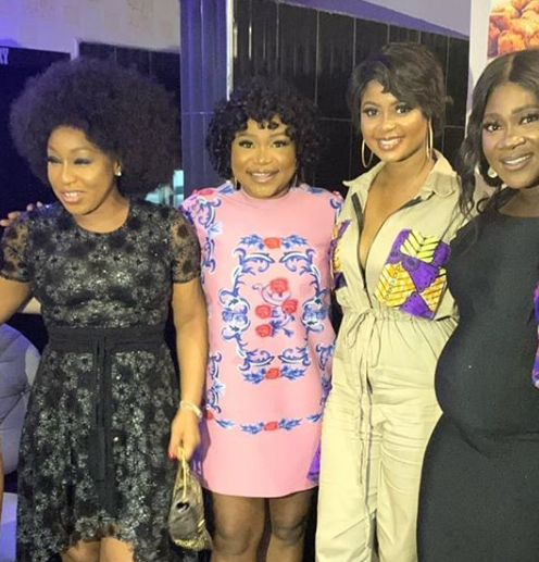 Pregnant Mercy Johnson, Rita Dominic, Kate Henshaw, others turn up for Uche Jombo's 40th birthday party (Photos)