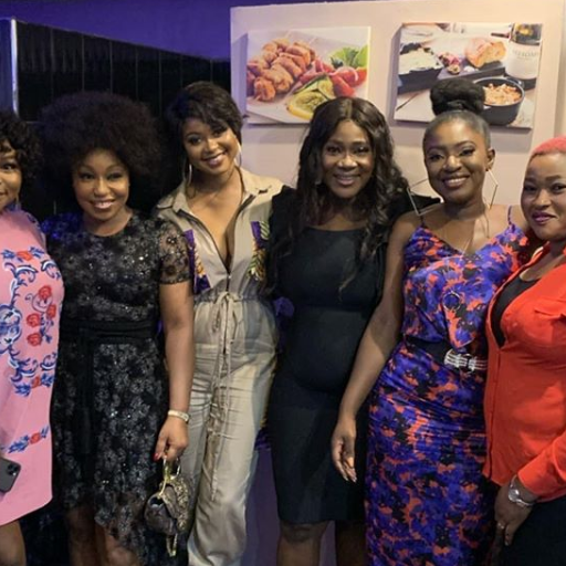 Pregnant Mercy Johnson, Rita Dominic, Kate Henshaw, others turn up for Uche Jombo's 40th birthday party (Photos)