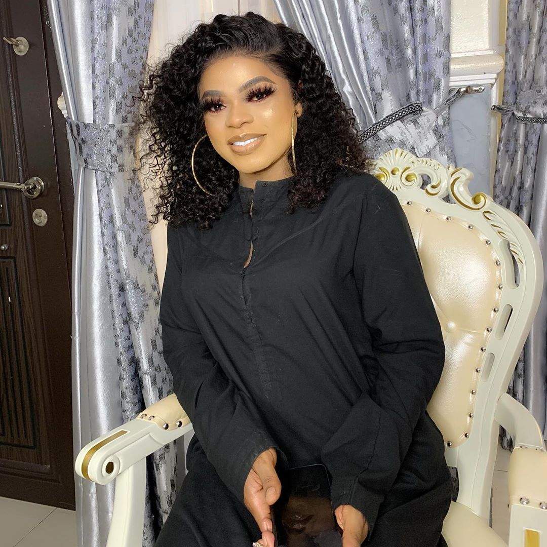 'Your queen is in Lagos' - Bobrisky writes on return to Nigeria, Shows Off Surgery Result (Video)