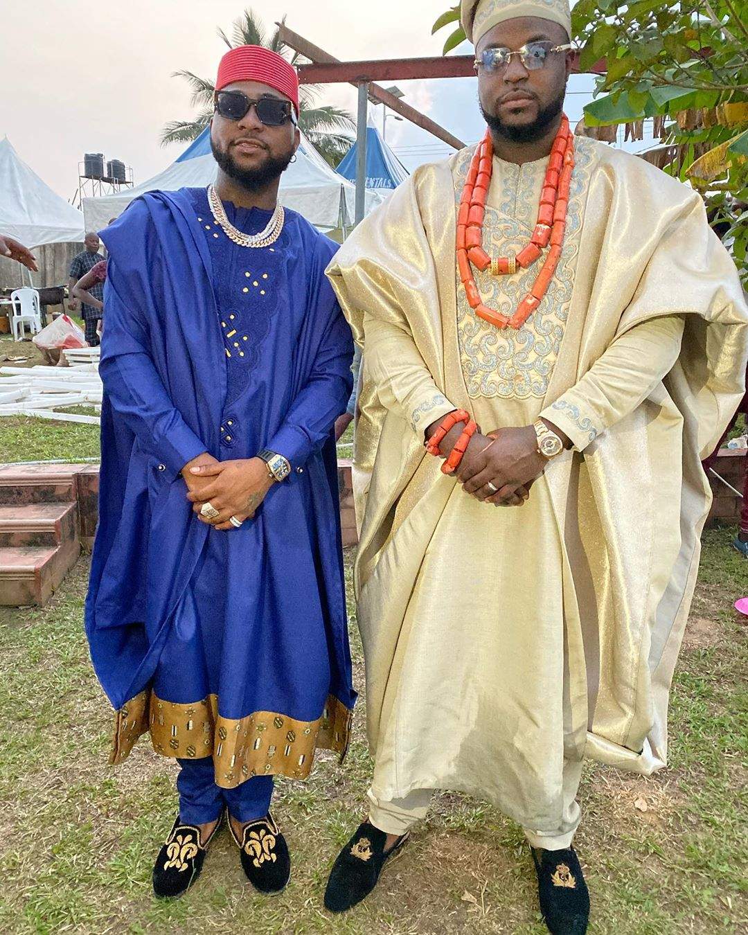 Davido Storms Brother's Wedding In Calabar; Dangote Spotted