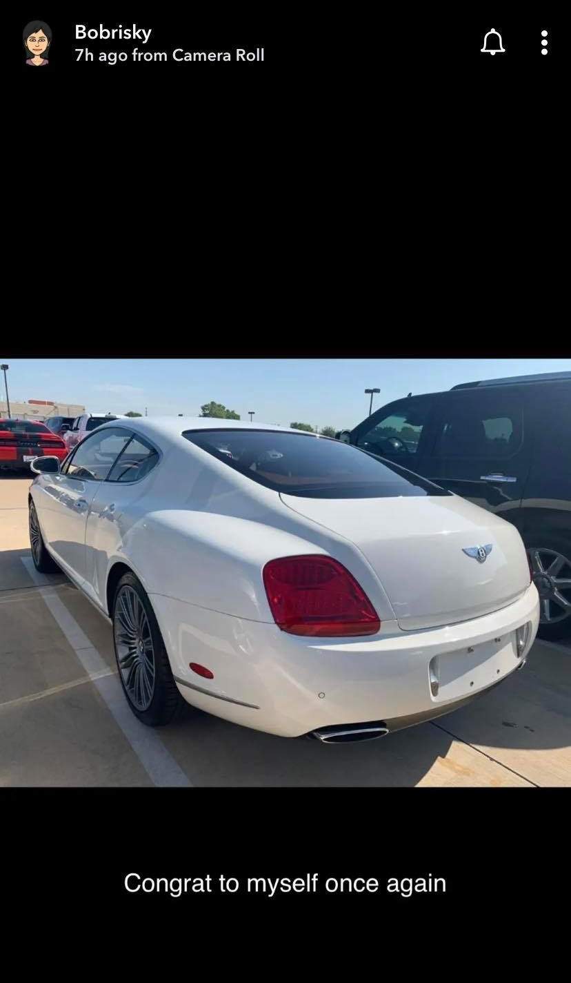 Bobrisky cops a new Bentley