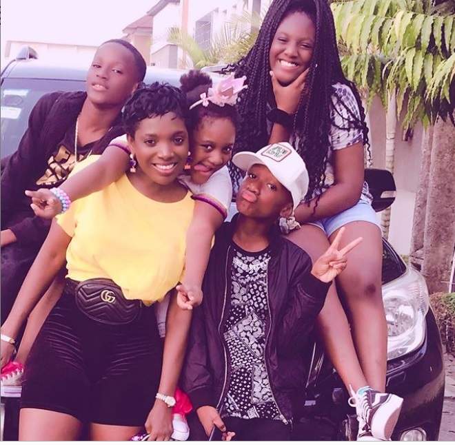 The Idibias slay together in adorable family photo