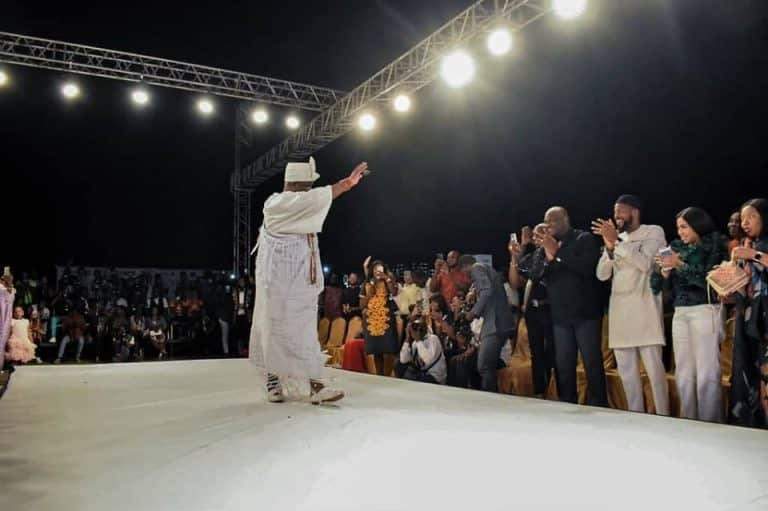Ooni of Ife spotted catwalking at a fashion show in Lagos (photos)
