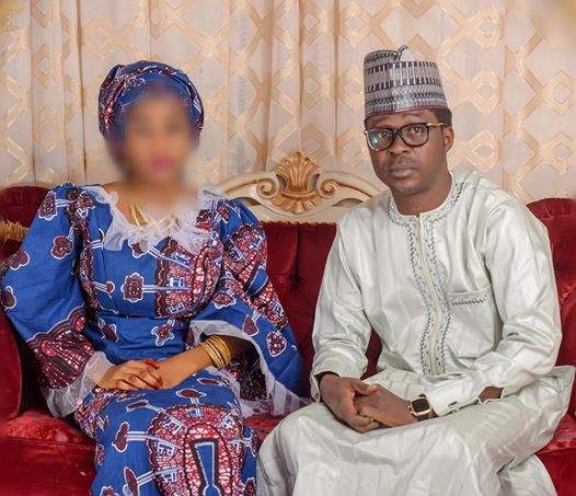 Nigerian man blurs his wife-to-be's face in prewedding photo as he announces their wedding date