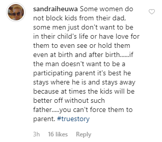 Some men just don't want to be in their child's life or have love for them - Ubi Franklin's baby mama, Sandra
