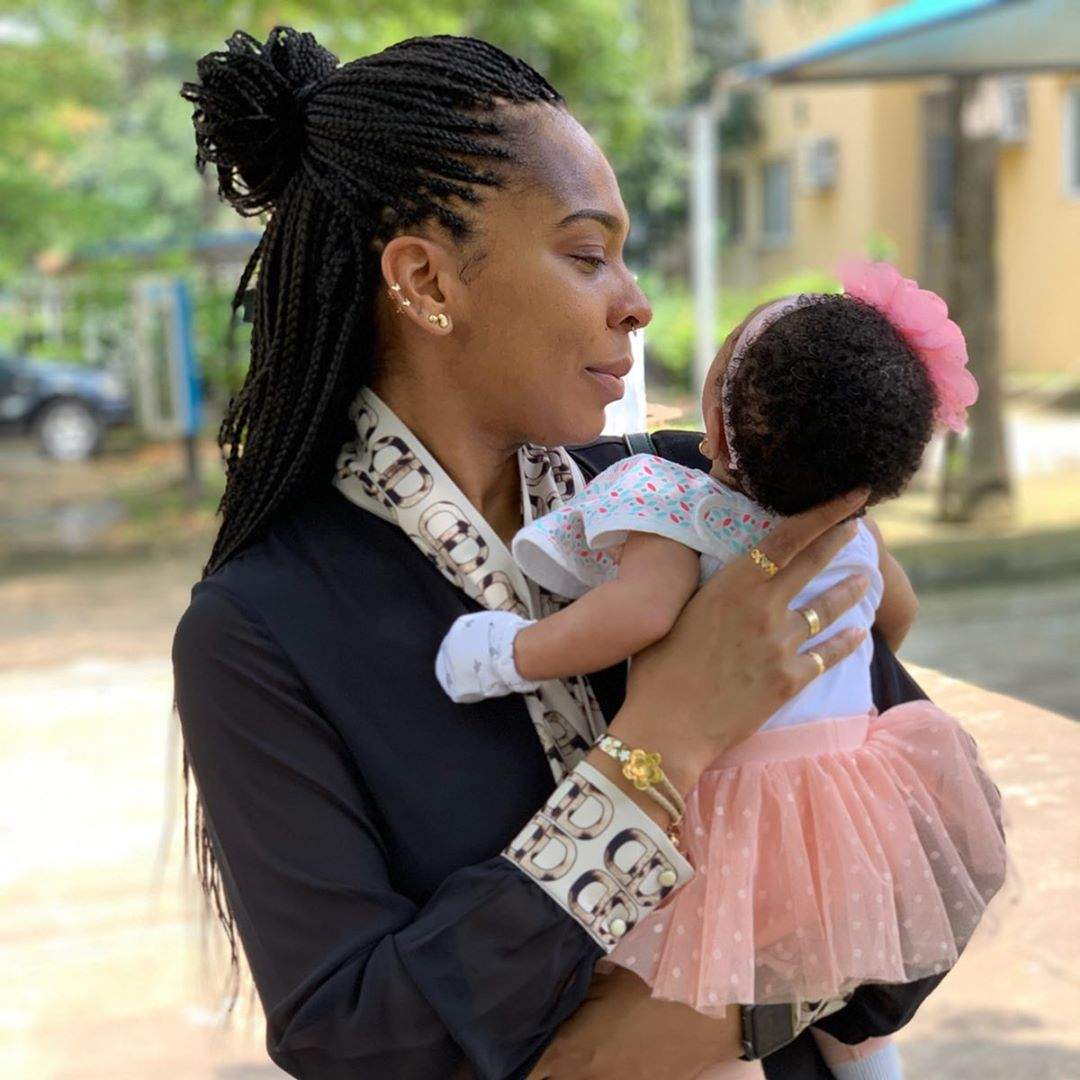 Where is your father? - TBoss replies an internet troll who asked for the identity of her baby daddy