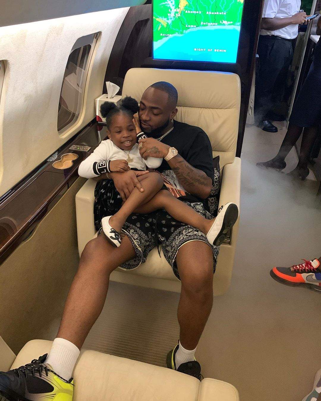 Davido denies taking his first baby mama, Sophia and their daughter, Imade on a vacation to Ghana