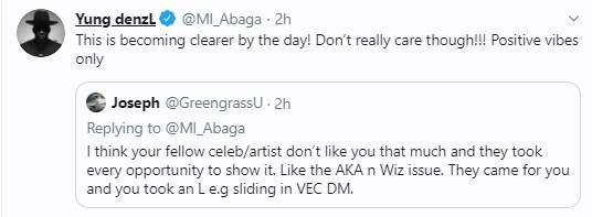 It's becoming clearer by the day that my fellow celebs don't like me - MI Abaga