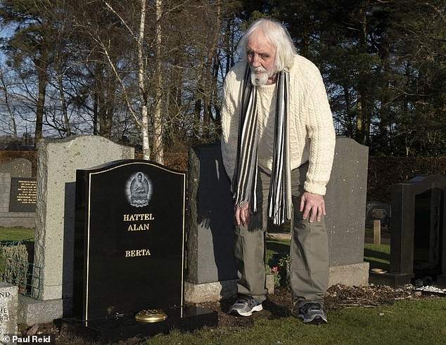 'I'm still alive!': 75-year-old man tells his friends who thought he was dead after his ex-wife erected his gravestone (Photos)