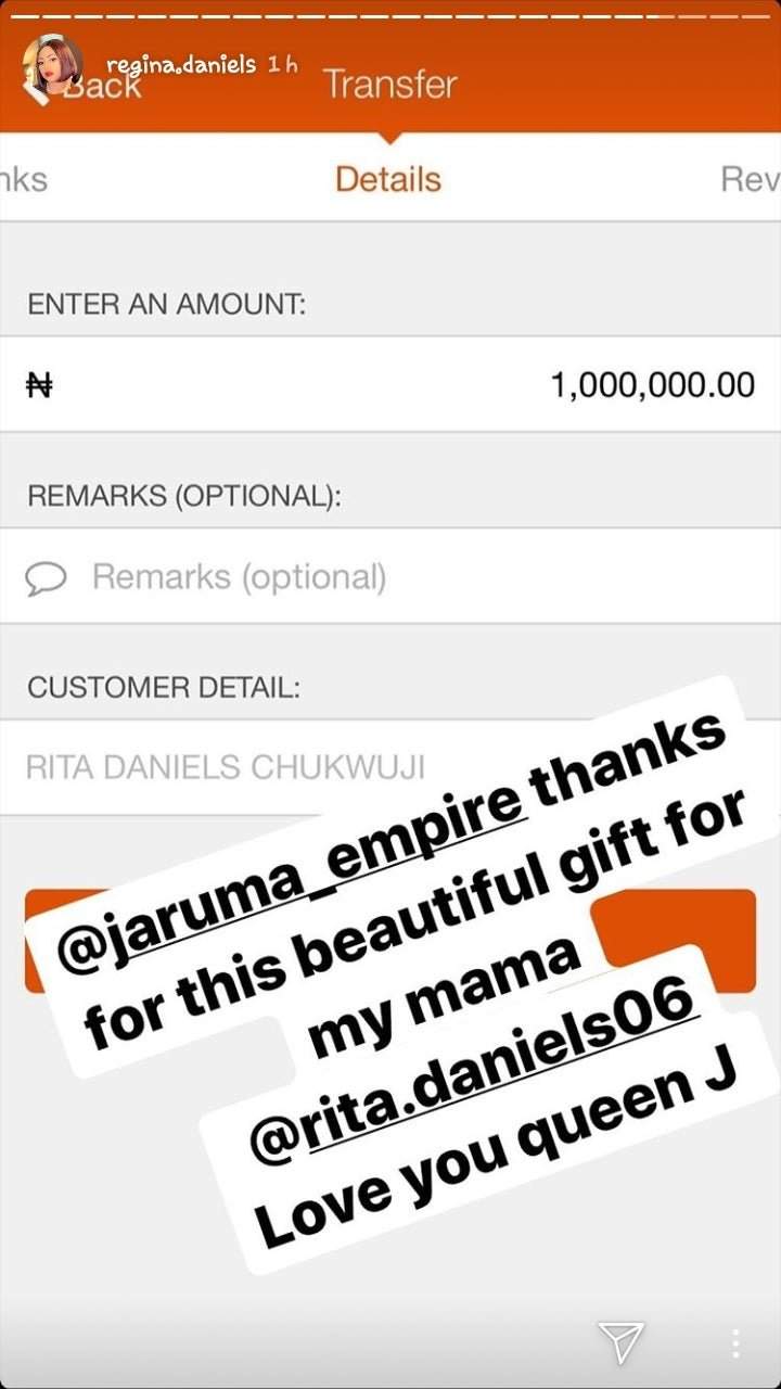 Jaruma gifts Regina Daniels's mom N1m