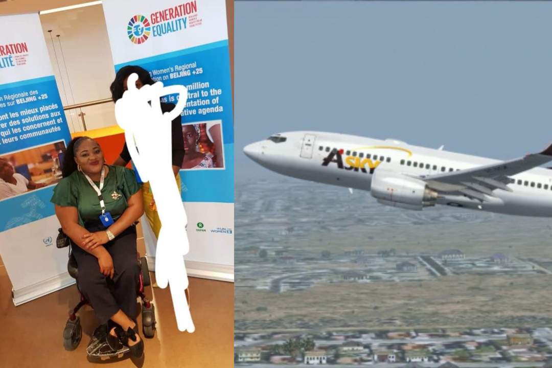 Nigerian lady sues airline for N100m for allegedly destroying her motorized wheelchair and abandoning her