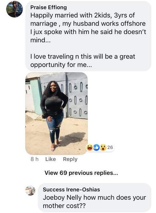 US-Based Nigerian man, Francis Van-Lare promises $2000 (N720k) to any man that will allow him spend a week in Italy with his wife