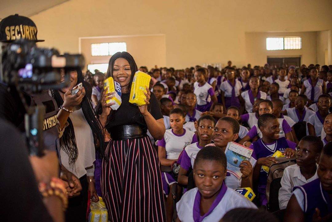 Symply Tacha launches 'Pad For Every Girl' project, donates pads to female students