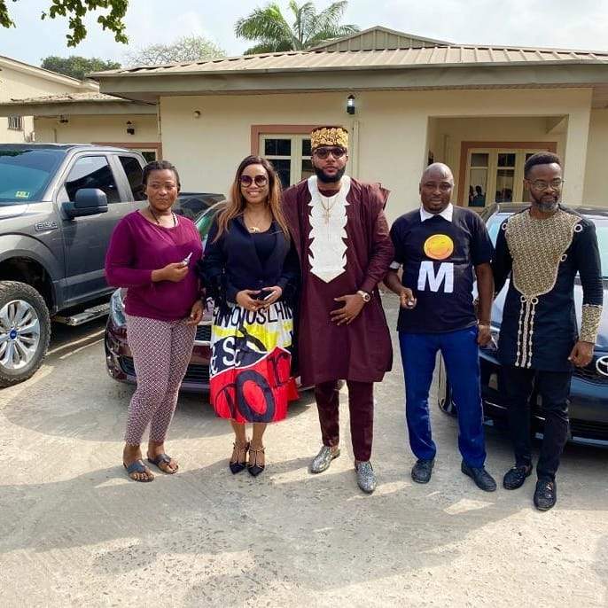Emeka 'E-money' Okonkwo gives out cars to his staff for his birthday