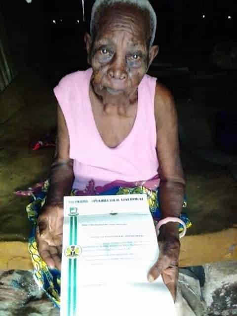 Kolga LGA Vice Chairman appoints a 118-yr-old woman as his special adviser in Bayelsa