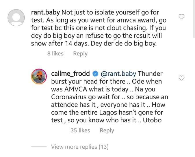 BBN's Frodd blasts follower who says he should be tested for Covid-19