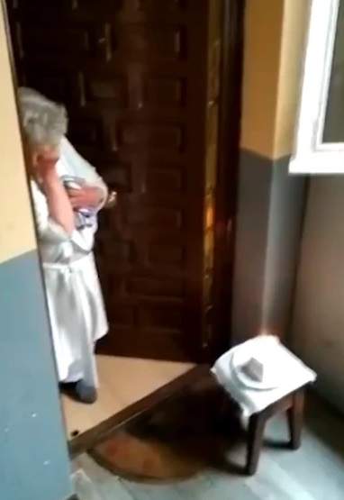 80 year old woman in coronavirus lockdown brought to tears as neighbors sing happy birthday to her from their windows (video)