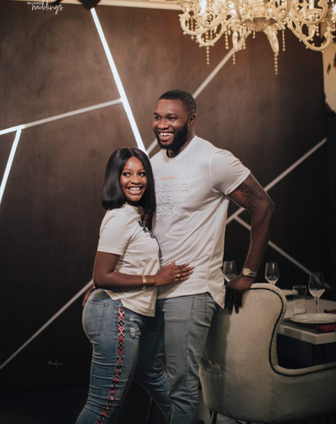 Beautiful pre-wedding photos of actor Emmanuel Ikubese and his fiancee Anita Adetoye