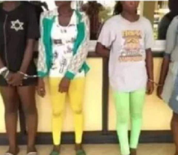 4 female students arrested with used condoms filled with semen
