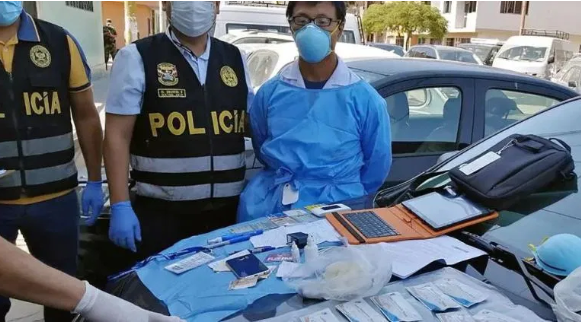 Peru police arrest Chinese man for illegal COVID-19 testing