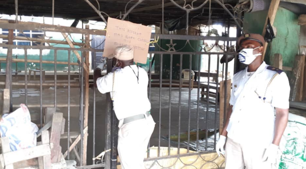 Lagos state government shuts down Agege Central Mosque over attack on COVID-19 Taskforce (photos)