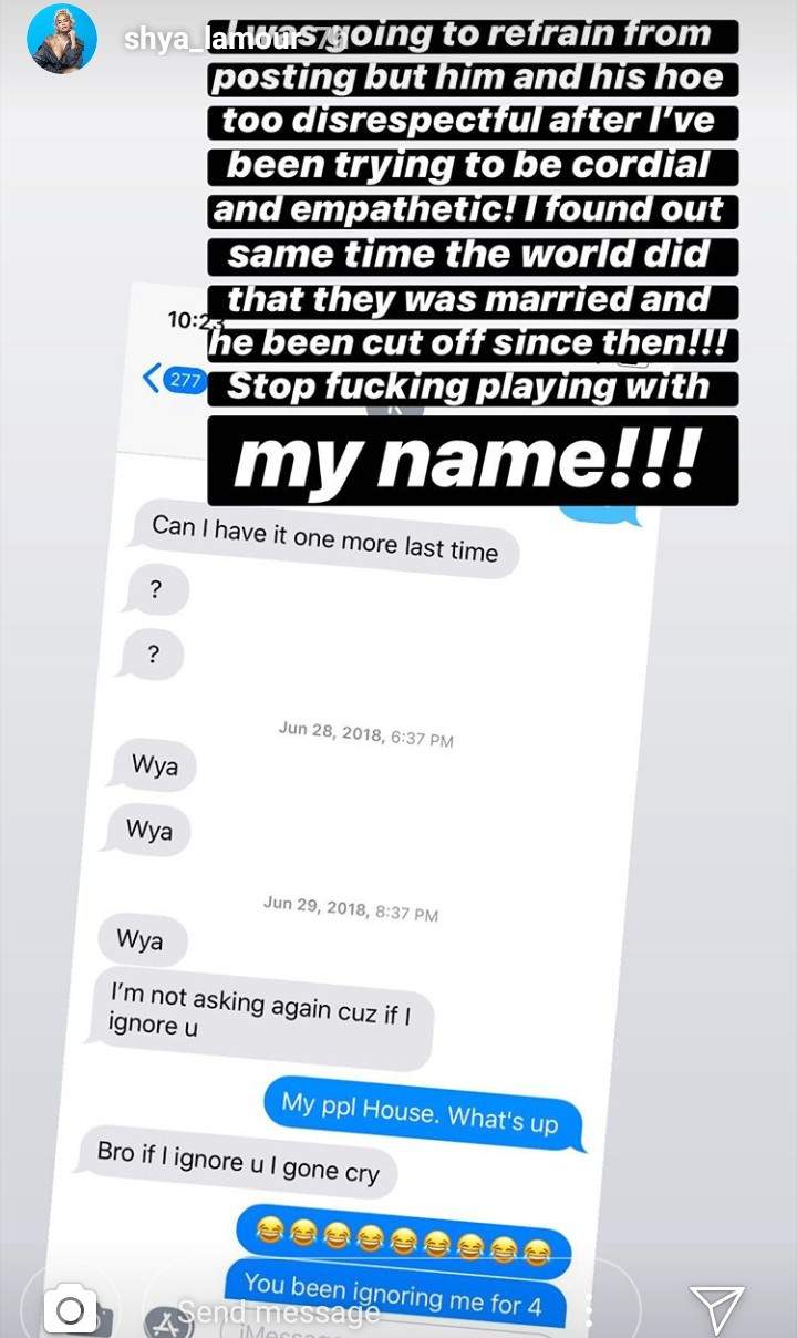 Offset's baby mama shares chats where he asks for sex from her despite being married to Cardi B