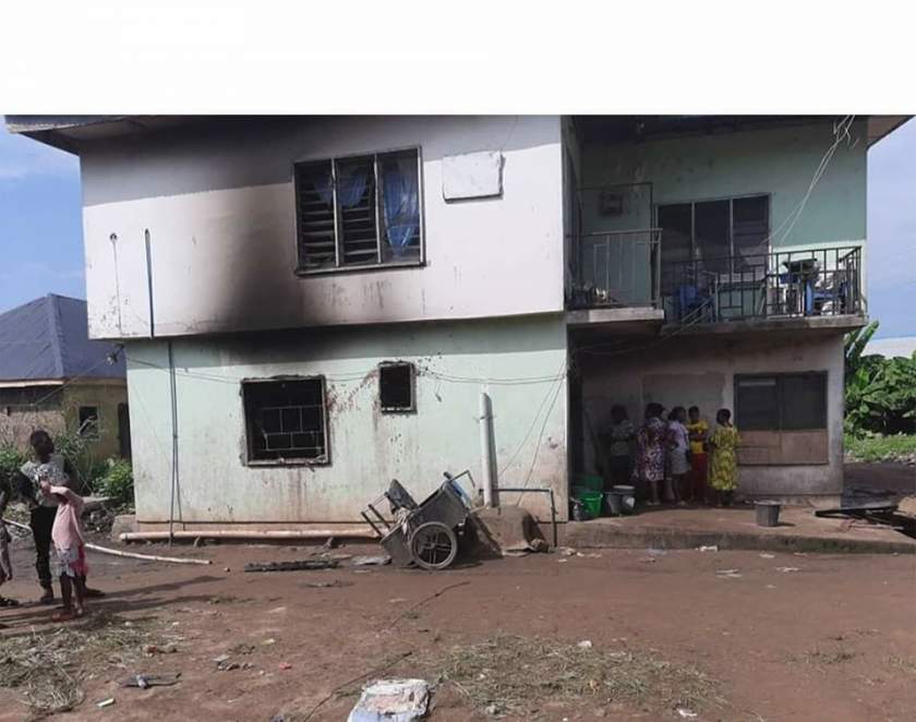 Woman and her two children burnt to death in Rivers (Photos)