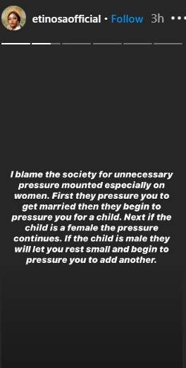 Stolen baby picture scandal: Etinosa Idemudia mocks Halima Abubakar ; Halima hits back with a stern warning