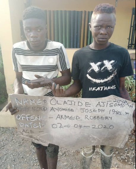 Police arrests two for robbery in Ogun State