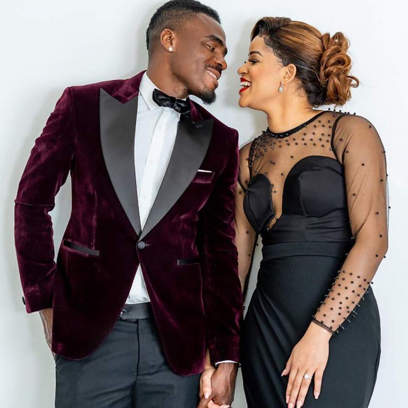 'Thank you for sharing your body, life, and soul with me'- Nigerian Footballer, Emmanuel Emenike, appreciates his wife, Iheoma