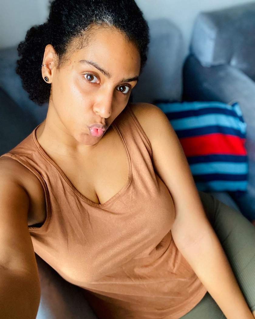 Juliet Ibrahin stuns in makeup free photo; shows off her grey hair