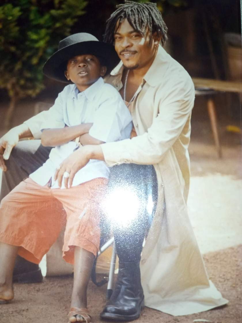 Victor Osuagwu's daughter shares his epic throwback photos from movie scenes