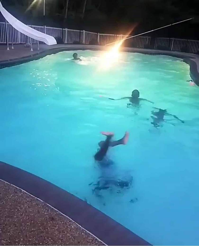 Actress, Mercy Johnson's kids display incredible swimming skills (Video)