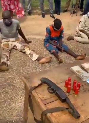Kidnappers of Islamic cleric, Akeugbagold's twins paraded (Video)