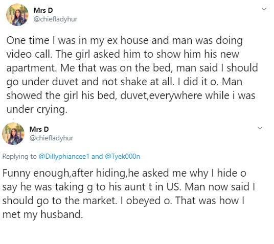 Lady reveals how she met her husband